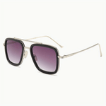 Elegante Sonnenbrille für Herren - Schwarz und Gold