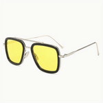 Elegante Sonnenbrille für Herren - Schwarz und Gold