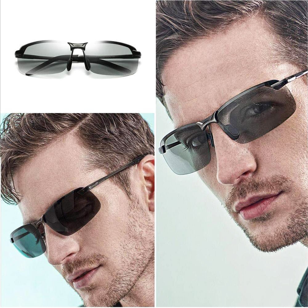 Lichtschützende Herren-Sonnenbrille mit automatischer Anpassung