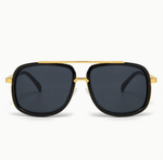 Elegante Sonnenbrille für Herren - Schwarz & Gold