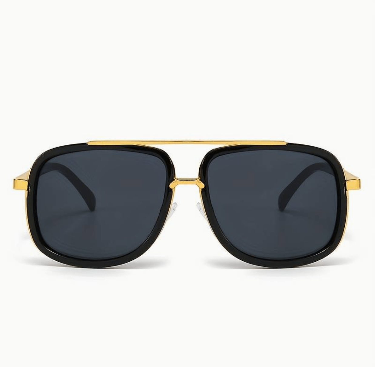 Elegante Sonnenbrille für Herren - Schwarz & Gold