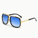 Elegante Sonnenbrille für Herren - Schwarz & Gold