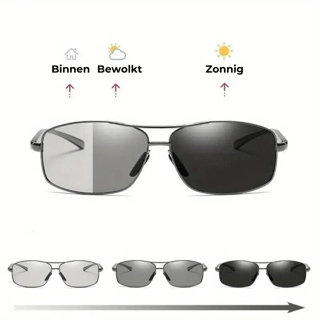 LumiOptic Sonnenbrille - Photochromatisch - UV400 Schutz