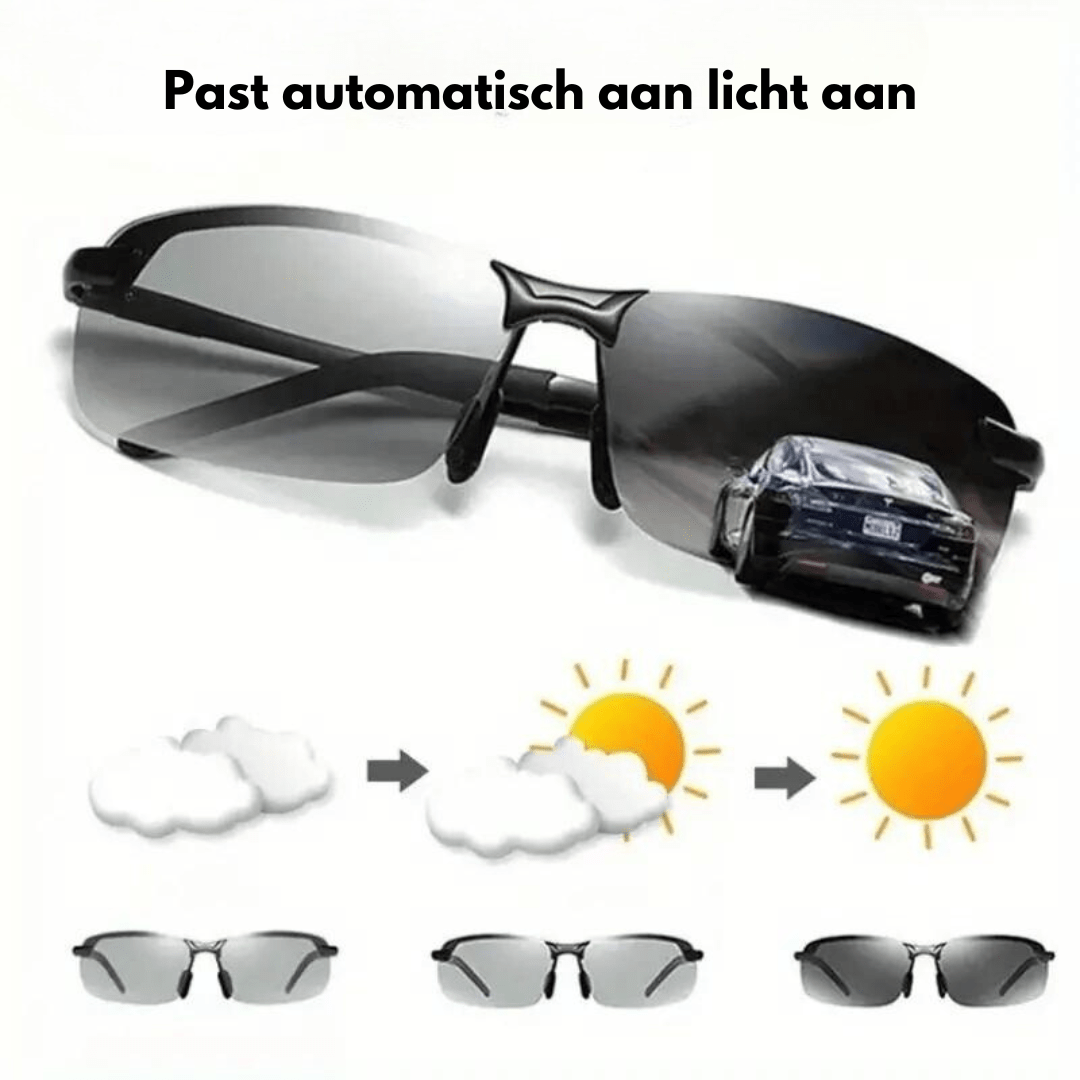 LumiOptic Sonnenbrille - Photochromatisch - UV400 Schutz