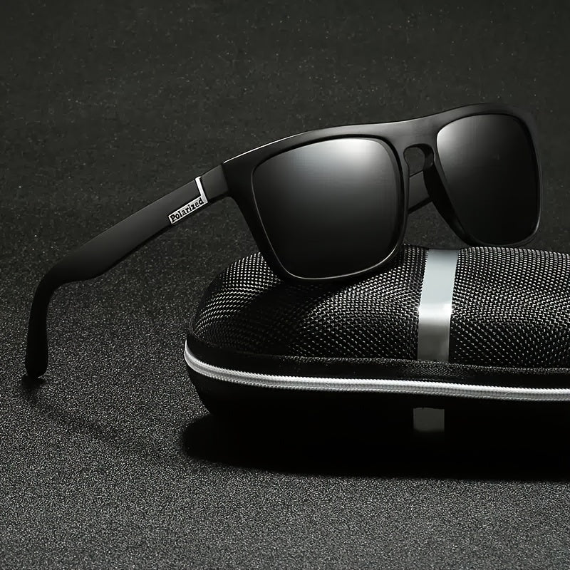 LuxeShade Polarisierte Sonnenbrille - Moderner Quadratischer Rahmen