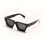 Stylische Retro-Sonnenbrille in Schwarz mit Quadratischem Design