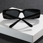 Elegante Sonnenbrille mit modernem quadratischen Design - Schwarz