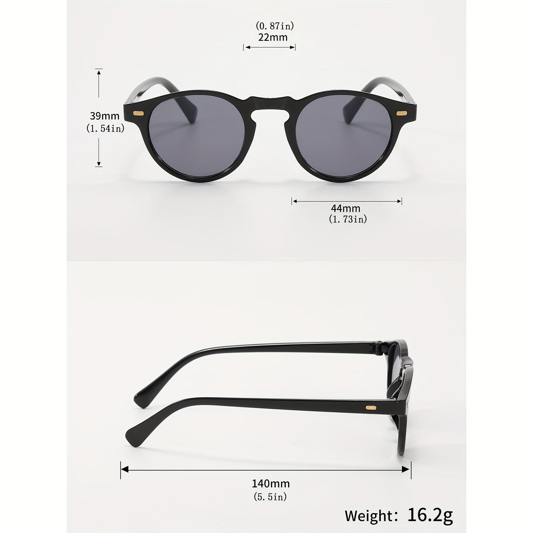 Retro Chic Sonnenbrille - Stilvoll und Vielseitig - Schwarz