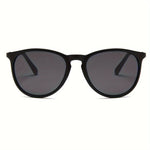 Retro-Stil Sonnenbrille mit Metallrahmen - Schwarz