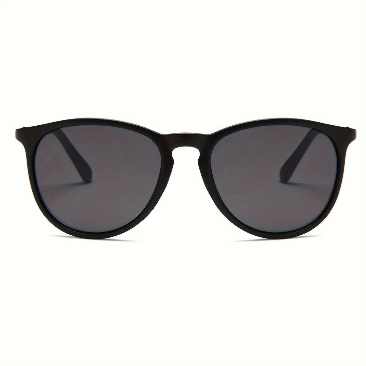 Retro-Stil Sonnenbrille mit Metallrahmen - Schwarz