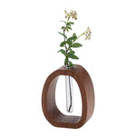 Harmonia Vase - Elegante Holz-Glas-Kreation für Pflanzenliebhaber