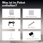 Elegante kabellose Wandlampe mit Sensor und aufladbarem Akku für stilvolle Räume