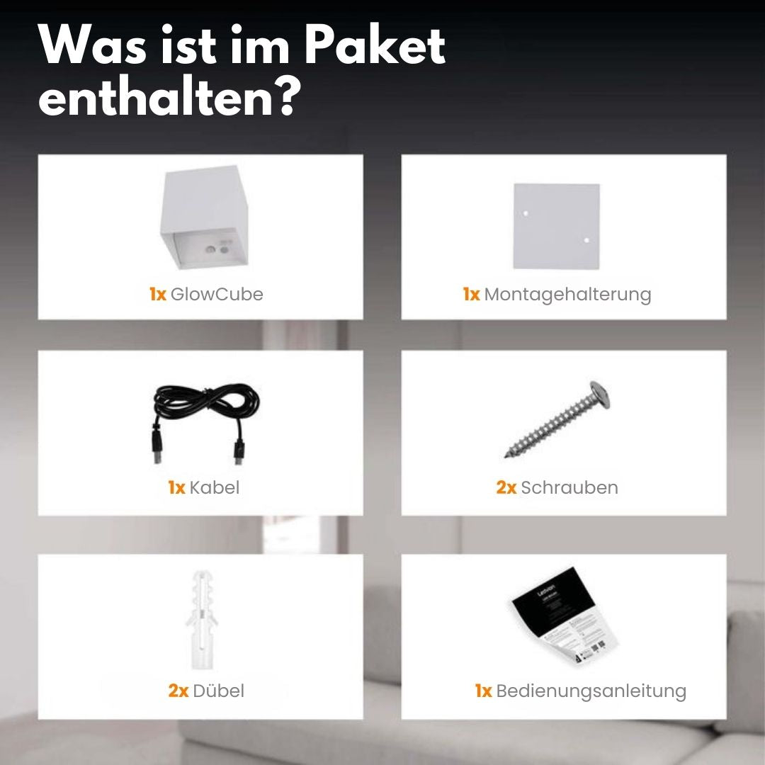 Bewegungsmelder Wandleuchte ohne Kabel – Cubic