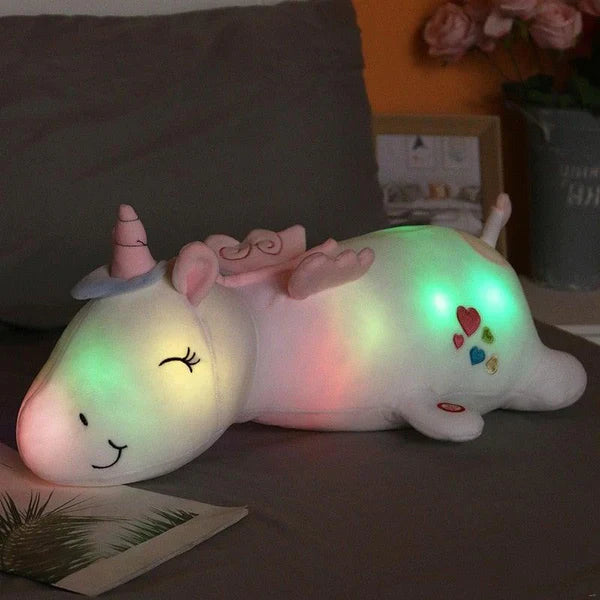 Leuchtendes Einhorn Kuscheltier für kuschelige Abende