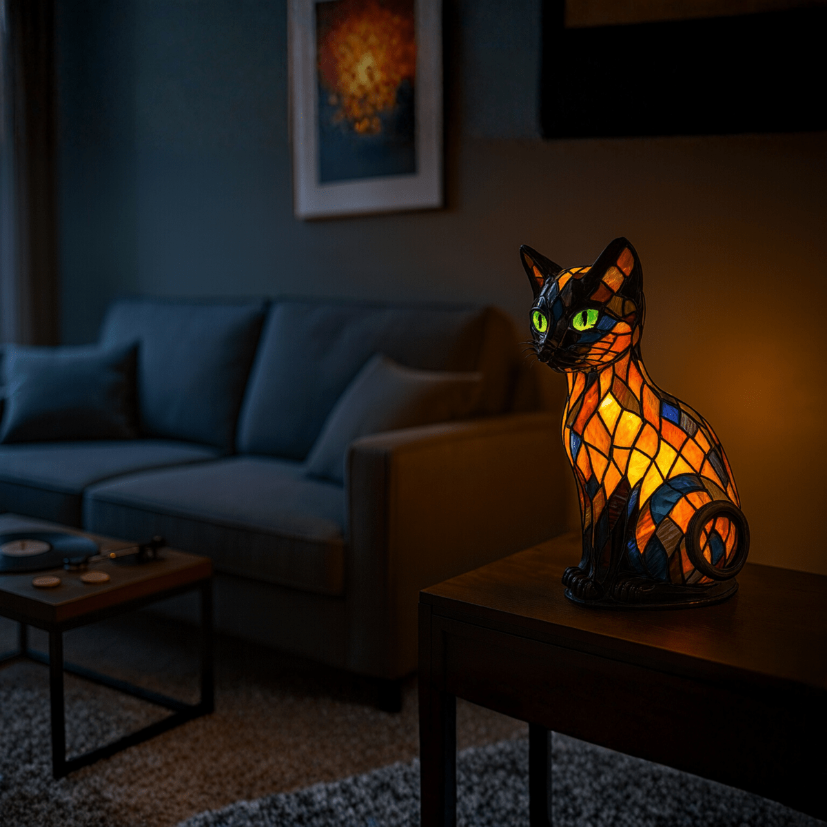 Katzenfreundliche LED-Nachtlampe mit Sanftem Licht und Charmantem Design