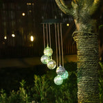 Solarbetriebene LED-Windspiel – Farbwechselnde Beleuchtung für Garten & Balkon