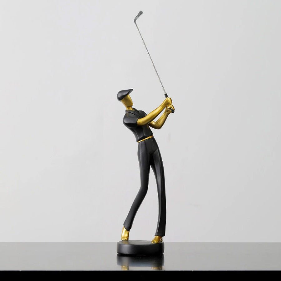 Dynamische Golfer Figuren - Elegante Deko für Ihr Zuhause