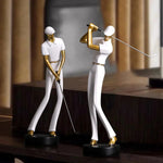 Dynamische Golfer Figuren - Elegante Deko für Ihr Zuhause