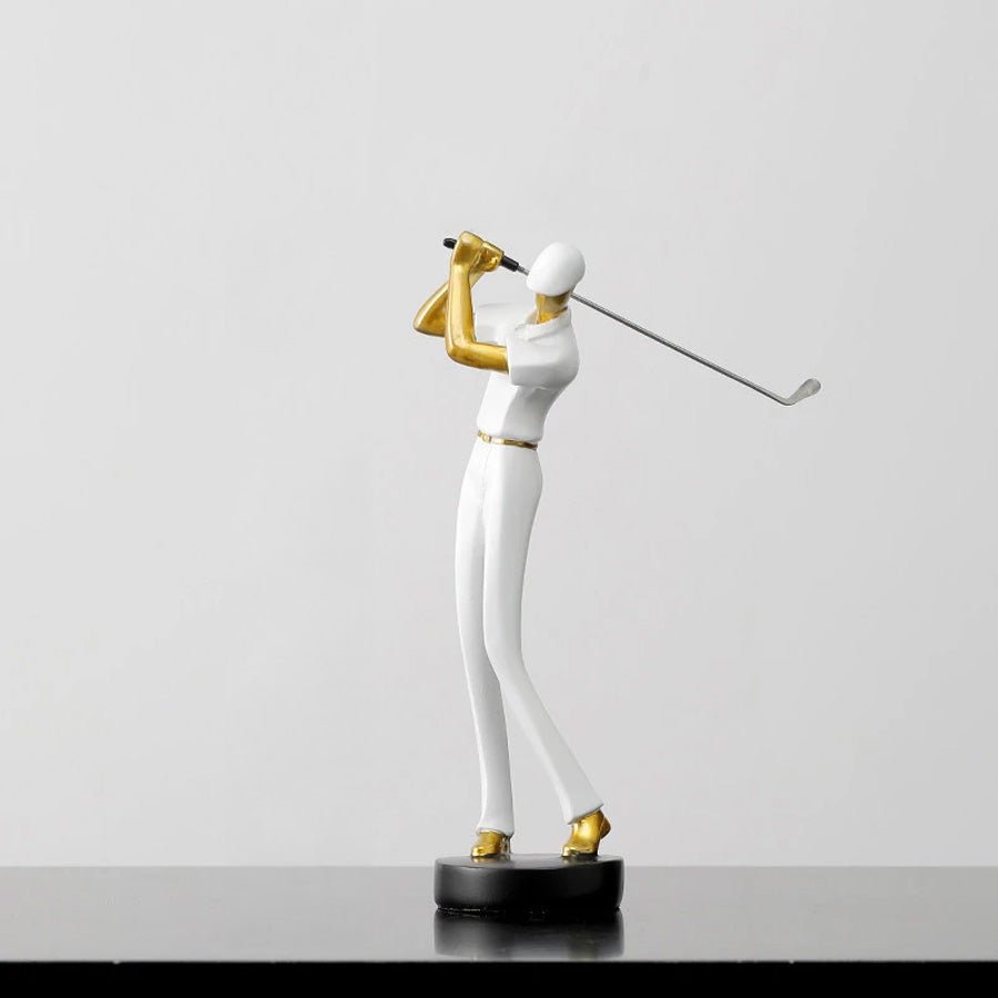 Dynamische Golfer Figuren - Elegante Deko für Ihr Zuhause