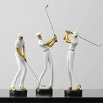 Dynamische Golfer Figuren - Elegante Deko für Ihr Zuhause