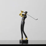 Dynamische Golfer Figuren - Elegante Deko für Ihr Zuhause