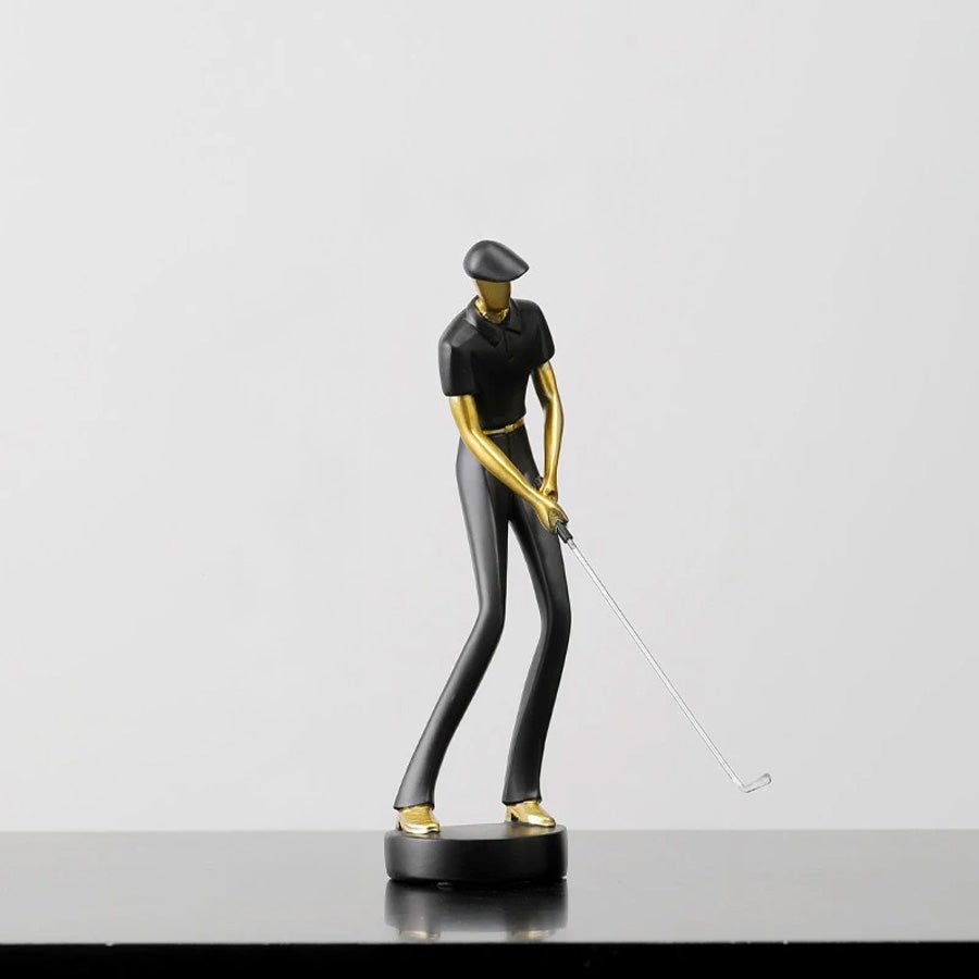 Dynamische Golfer Figuren - Elegante Deko für Ihr Zuhause