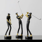 Dynamische Golfer Figuren - Elegante Deko für Ihr Zuhause