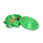 Schildkröten-Spielplatz mit Sand und Zubehör