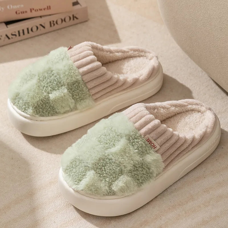 Wohlfühlschuhe mit Dickem Weichen Fußbett – Warm & Rutschfest