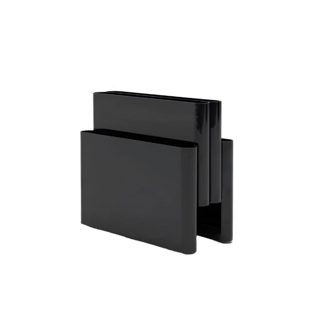 Elegantes Buchregal aus transparentem Kunststoff mit 4 Fächern