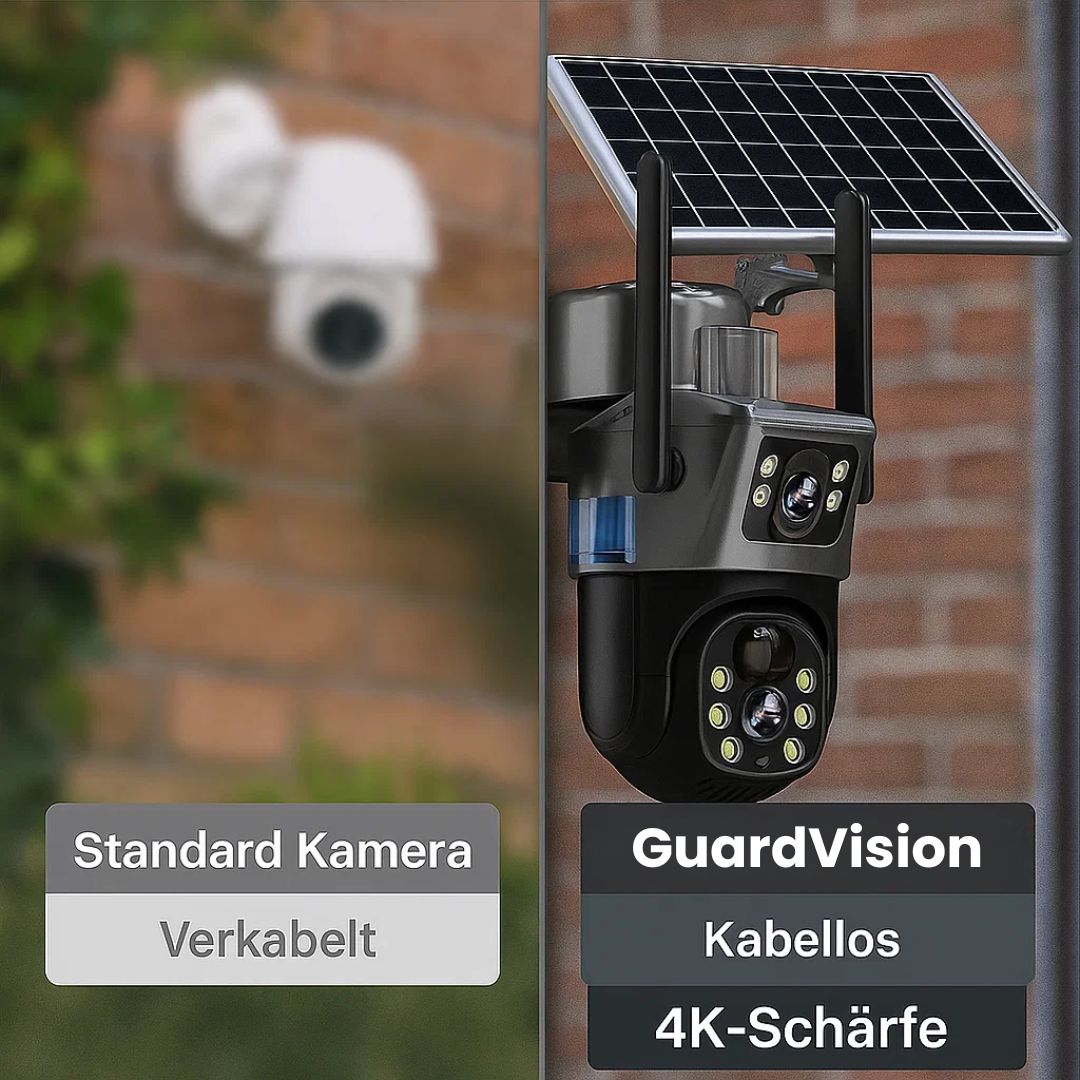 Solare WLAN Überwachungskamera für außen – GuardVision
