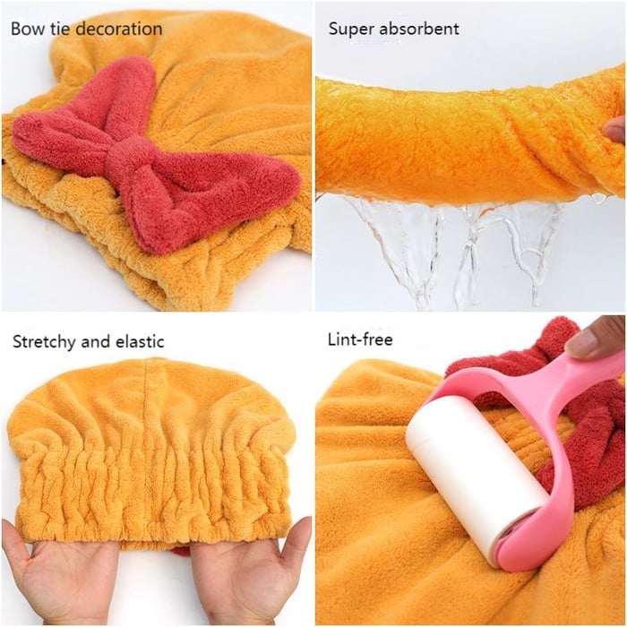 Quick-drying hair towel for smooth hair
