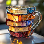 Bunter 3D Becher im Bücherdesign für jeden Tag