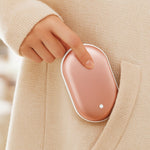 Kompakter Handwärmer mit Powerbank für kalte Tage