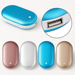 Kompakter Handwärmer mit Powerbank für kalte Tage