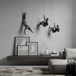 Wall Art Sculpture for Climbers – Unique Handmade Home Decoration