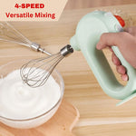 Tragbarer Handmixer mit 4 Geschwindigkeitsstufen ohne Kabel