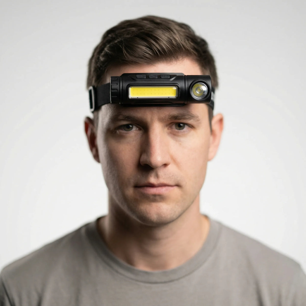 LED Headlamp with USB Rechargeable Feature – Hands-Free for Outdoors