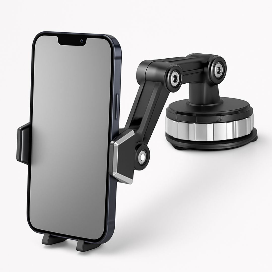 Stabile Auto-Handyhalterung mit 360° Drehung und Saugnapf