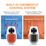 Mini Heizgerät mit LED-Anzeige und intelligenter Temperaturregelung