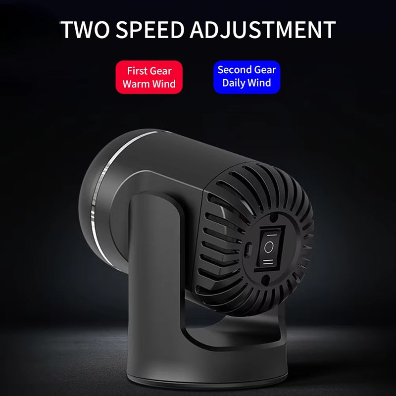 Tragbarer 12V Autoheizlüfter mit 360° Drehung und Überhitzungsschutz