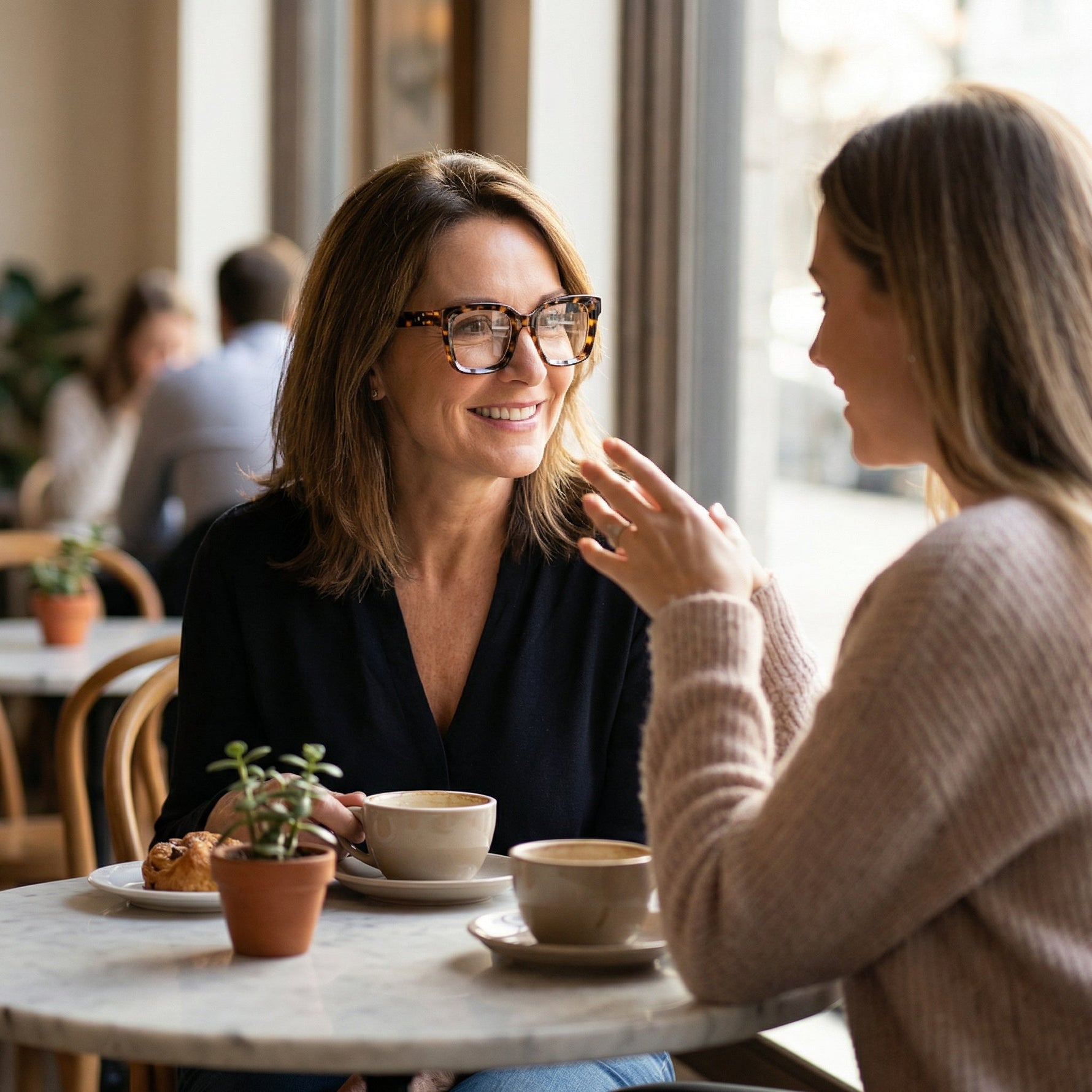 Übergroße Lesebrille mit Blaulichtfilter für entspanntes Lesen