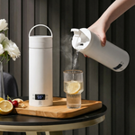 Travel Stainless Steel Kettle – 450ml Portable Tea Maker with Smart Temperature Control