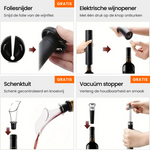 Automatic Wine Opener VinoEase | Elegant Corkscrew with Rechargeable Battery | High-Quality Materials for Effortless Cork Removal