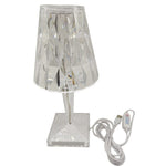 Elegante LED Tischlampe mit Kristall-Design