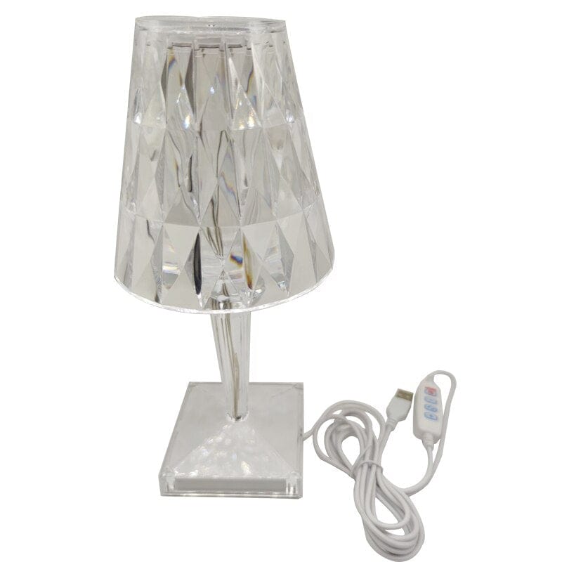 Elegante LED Tischlampe mit Kristall-Design