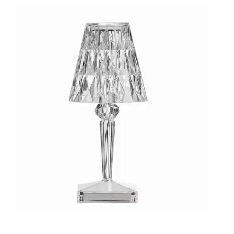 Elegante LED Tischlampe mit Kristall-Design