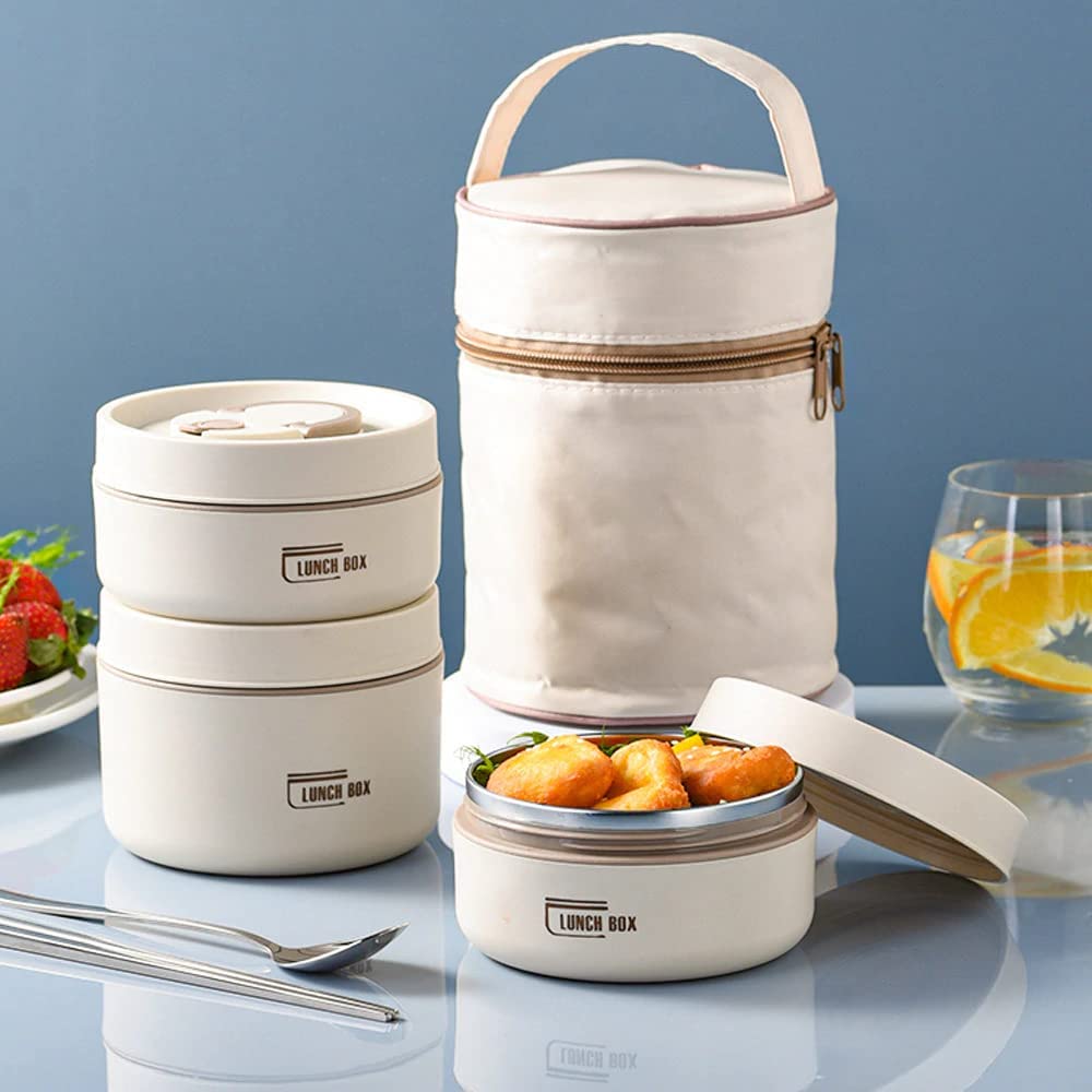 Isolierte Edelstahl-Lunchbox mit mehreren Auslaufsicheren Fächern