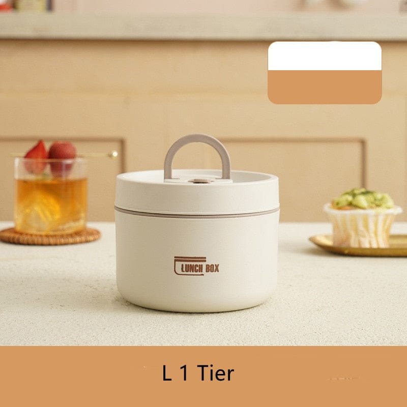 Isolierte Edelstahl-Lunchbox mit mehreren Auslaufsicheren Fächern