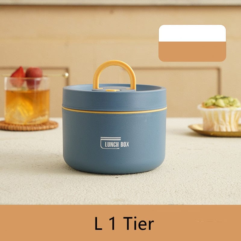 Isolierte Edelstahl-Lunchbox mit mehreren Auslaufsicheren Fächern